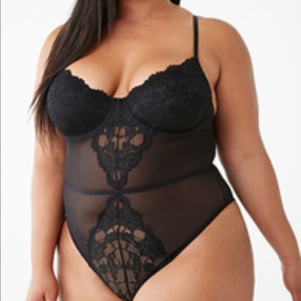 Plus Size Sexy Underwire Teddy